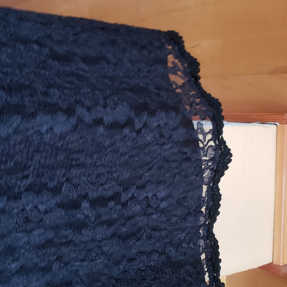 Liz Claiborne petite collection black lace halter midi dress size 8P - Picture 14 of 17